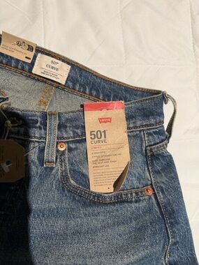 Levi's 501 Curve Jeans (stretch) - Medium Blue Denim